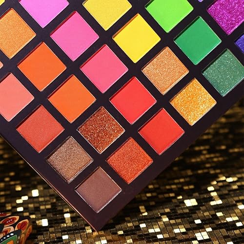 Miniatura 9 de UCANBE ExOTIC FLAVORS - Paleta de maquillaje de sombra de ojos de neón 48 colores de alto pigmentado juego de regalo de paleta de maquillaje con