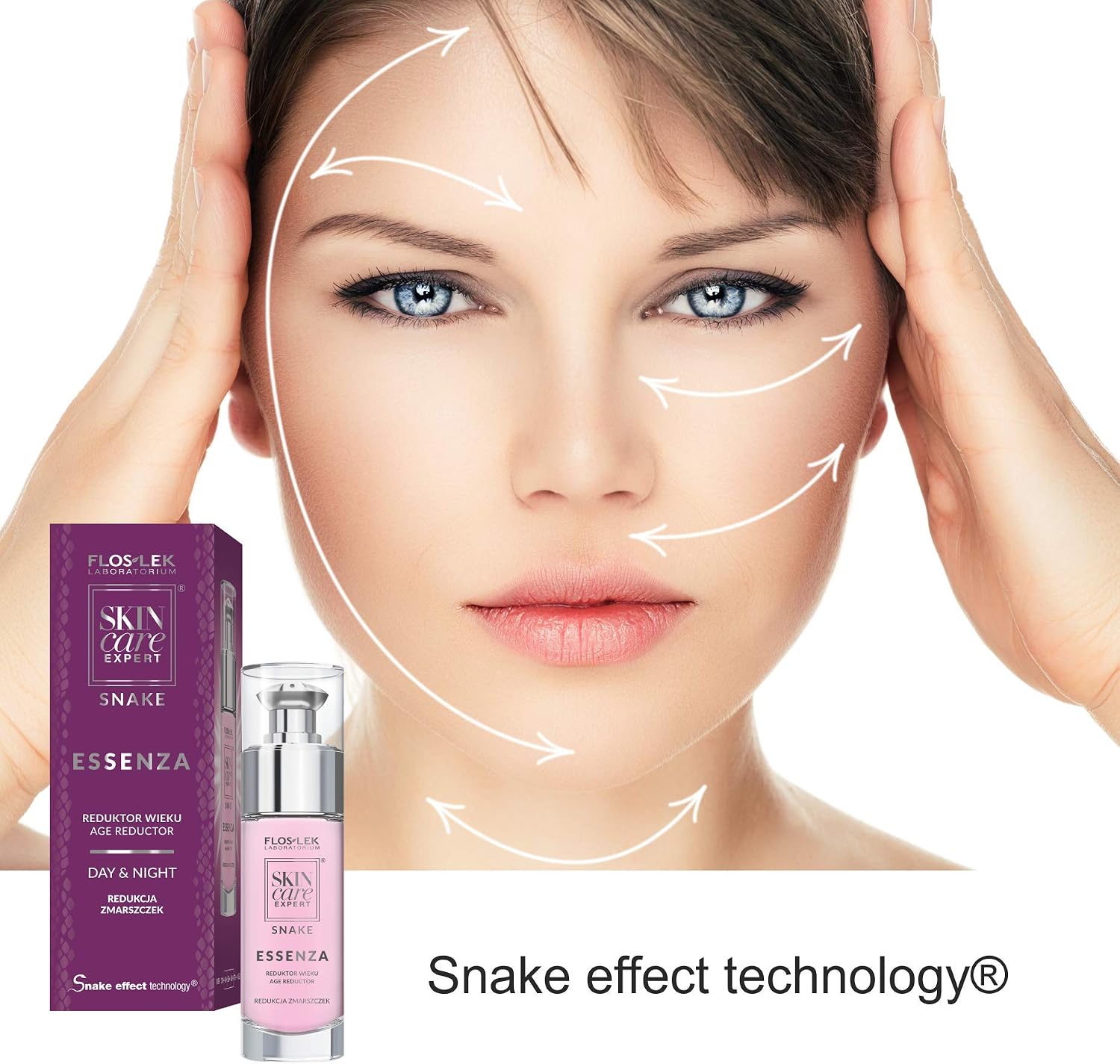FLOSLEK Age Reducing Anti-Wrinkle Day & Night Face Serum with Snake Venom and Peptides, 30 g (Pack of 1) - Image 5