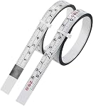 2-Pack Steel Self-Adhesive Measuring Tape, Imperial & Metric Stick-on Ruler, Left to Right and Right to Left Reading Tape Measure for Woodworking, Workbench, Table Saw, Drafting Table, 200cm/78Inch
