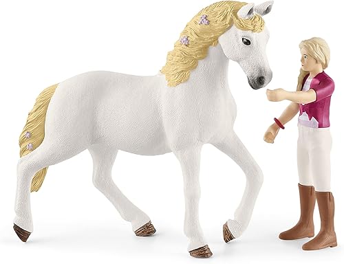 Miniatura 7 de schleich HORSE CLUB - Sofia and Blossom - Juego de 10 piezas de Horse Club con jinete y yegua andaluza, juguetes de caballos para niñas y niños de 5