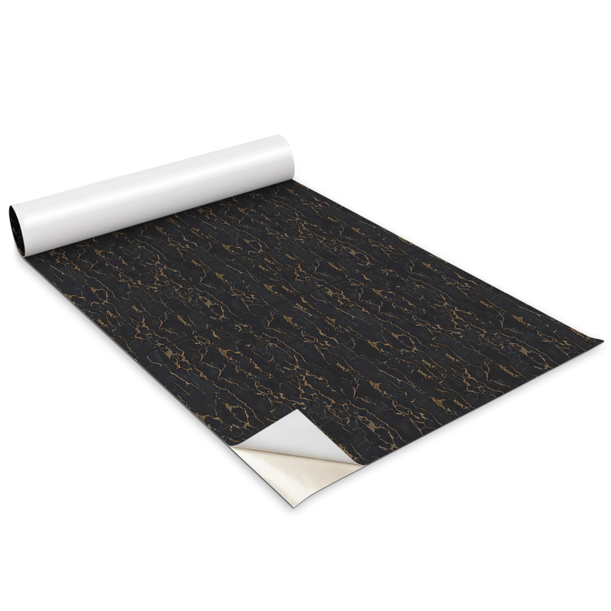 Papier peint rouleau pour meuble et salon effet marbre fissure décoratif