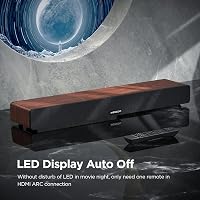 MEREDO D47 Plus Fa Soundbar TV-hez, Beépített Mélynyomóval, 165W, 2.1 Csatornás, 5 EQ Mód, Bluetooth 5.0, Optikai, ARC, 78 cm, Barna 6