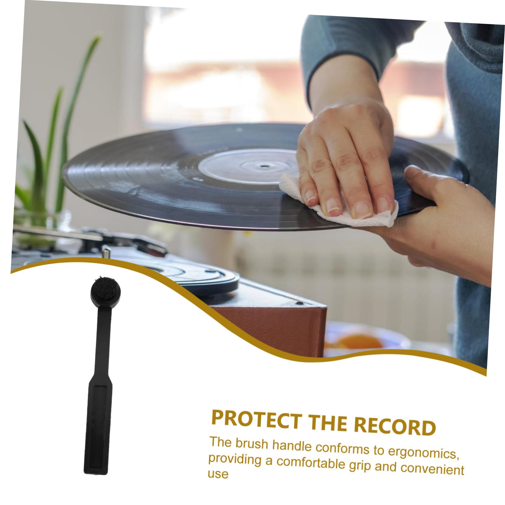 BESTonZON 5 Pz Spazzola Per La Pulizia Del Giradischi Strumento Per La Pulizia Dei in Vinile Pulitore Per Puntine Di in Vinile Spazzola Per in Vinile Detersivo Nylon