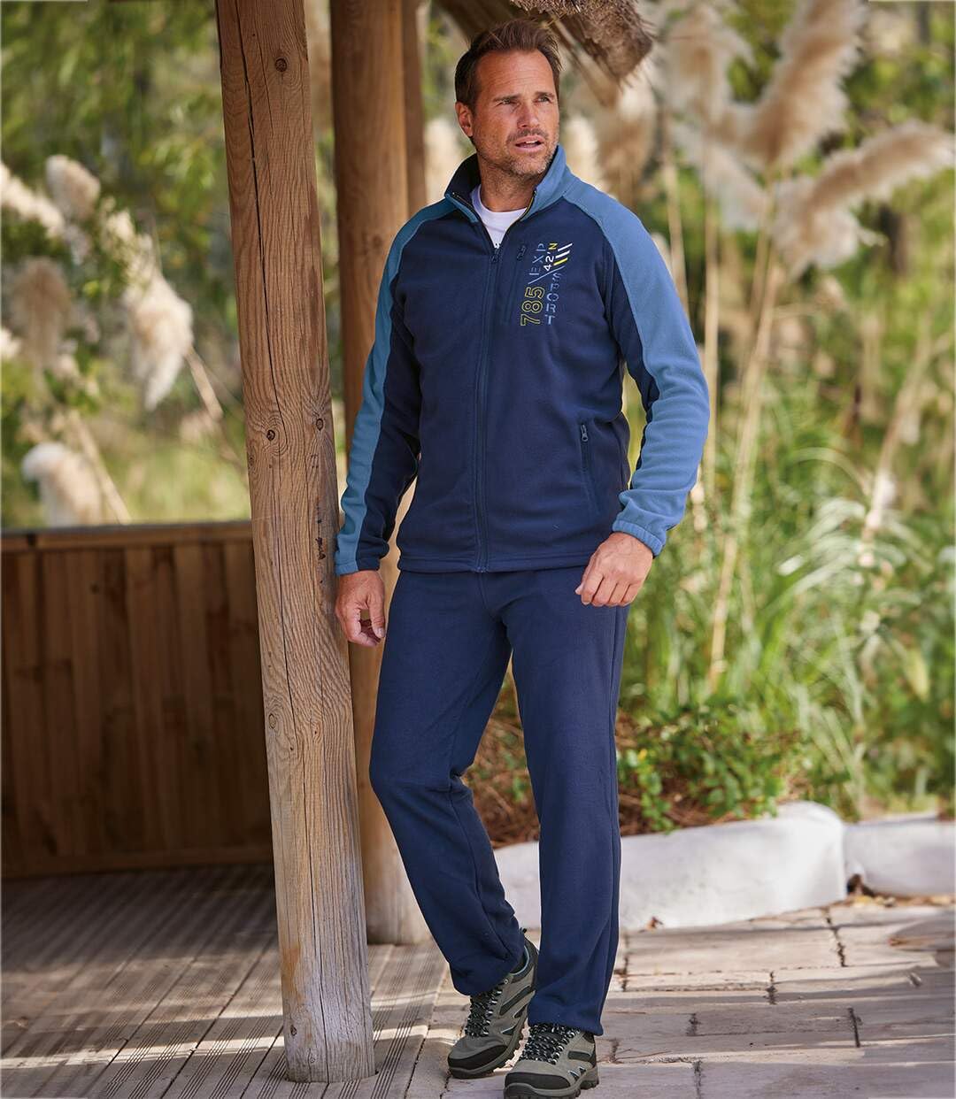ATLAS FOR MEN - Tuta da Jogging in Pile da Uomo - Disponibile nelle Taglie Grandi
