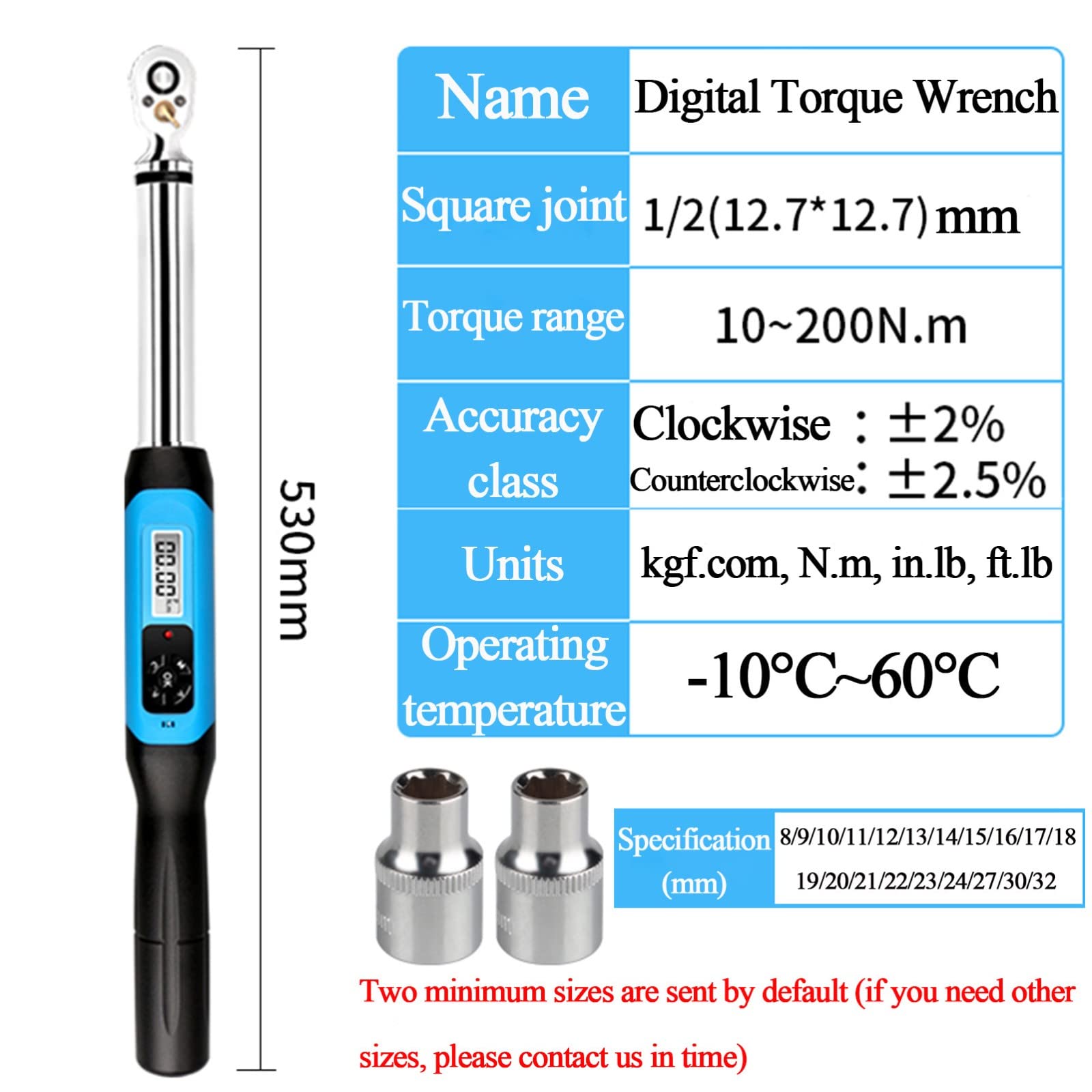 Kobalt 3/8in Drive Digital Torque Wrench (5ft Lb To