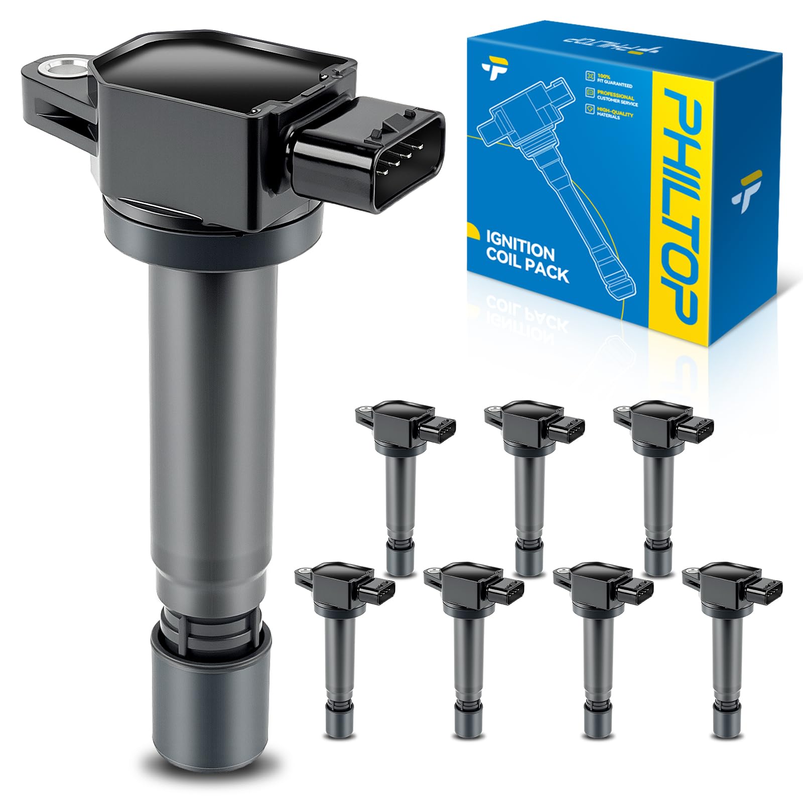 PHILTOP UF574 Ignition Coil 8 Packs Fit for S80