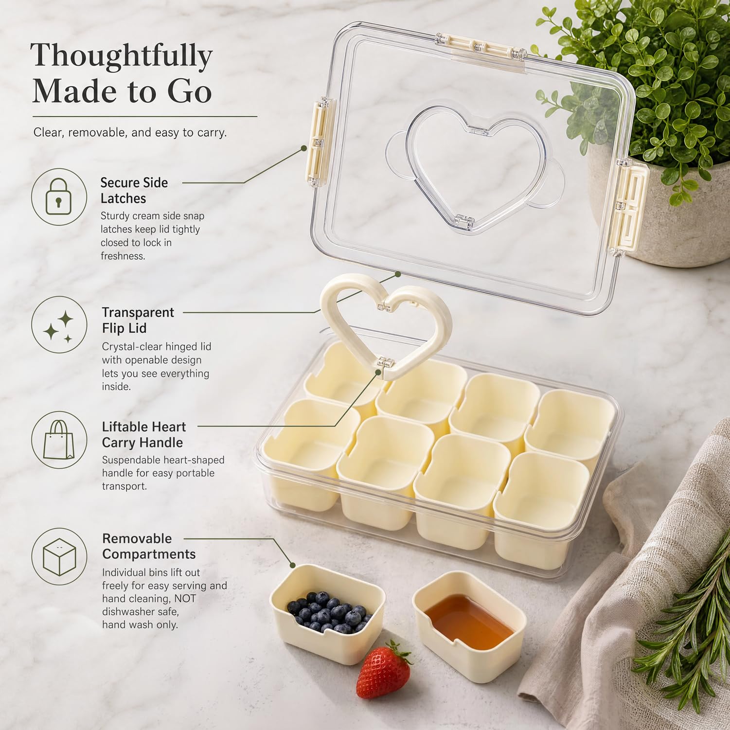 SCANDAL standard ミニバッグ　コンプセット Amazon.com: 2 Pack Snackle Box Containers with Leakproof Lids and