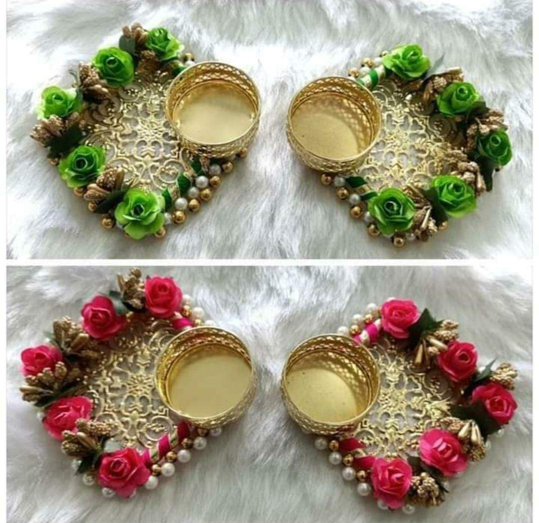 Prime hub Home Decorative Diya Corporate Gift, Diwali Gift Diya for puja Home Decoration Light Diya, Christmas Candle, New Year Candle (Multi Color) (2)