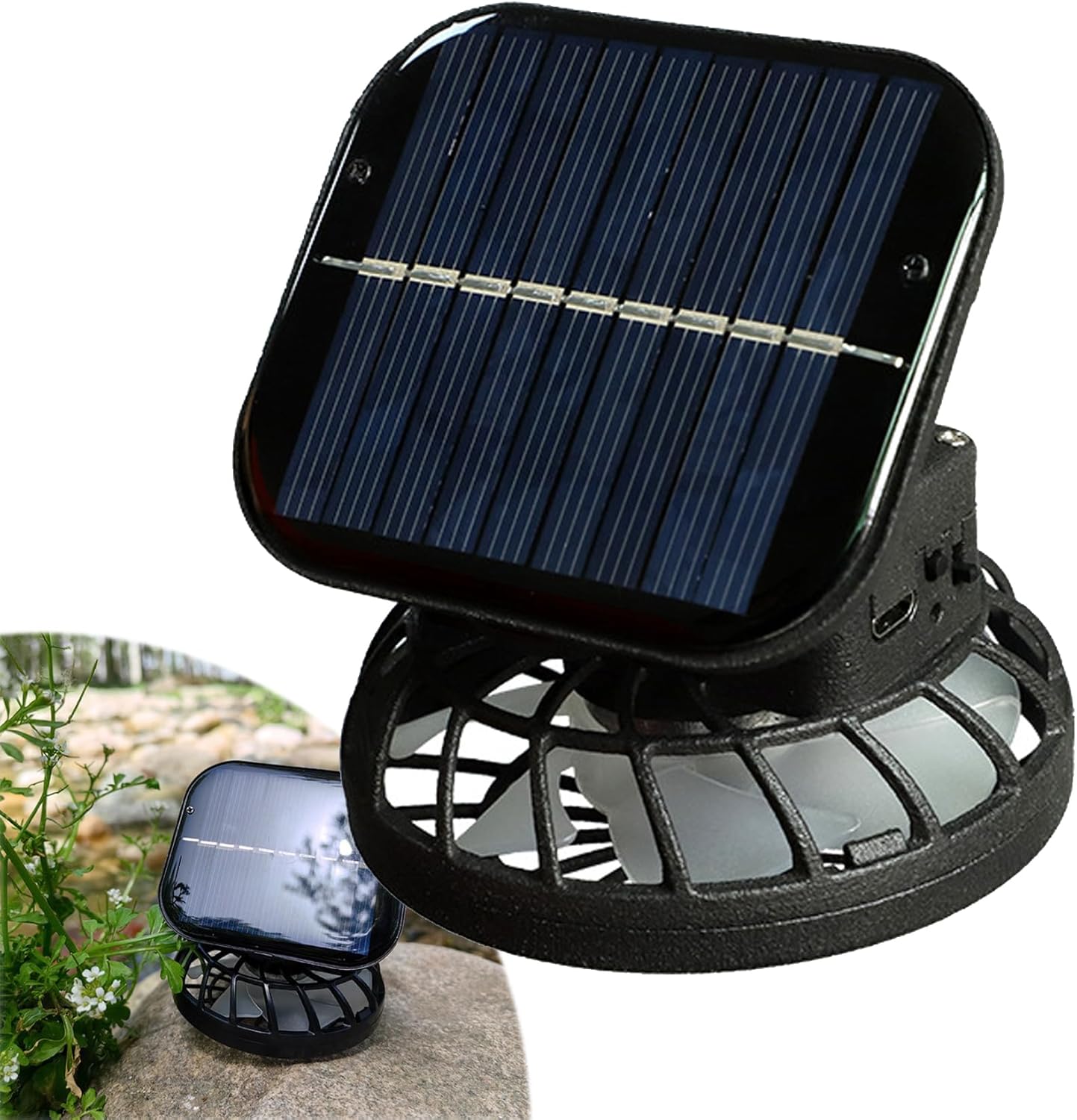Wide Brim Solar Fan Outdoor Fishing Hat-Solar & USB Charging,Outdoor Fishing Hat,Hat with Fan,Solar Fan Hat Upf50+