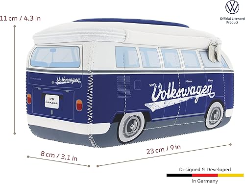 Miniatura 3 de BRISA VW Collection - Volkswagen Bolsa universal de neopreno para maquillaje, cosméticos, artículos de tocador para farmacia de viaje, con diseño de