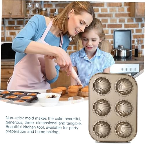 Miniatura 9 de 3 piezas de molde para tartas, molde para hornear galletas, decoración de boda, moldes para magdalenas, antiadherentes, 6 moldes de madeleine, molde