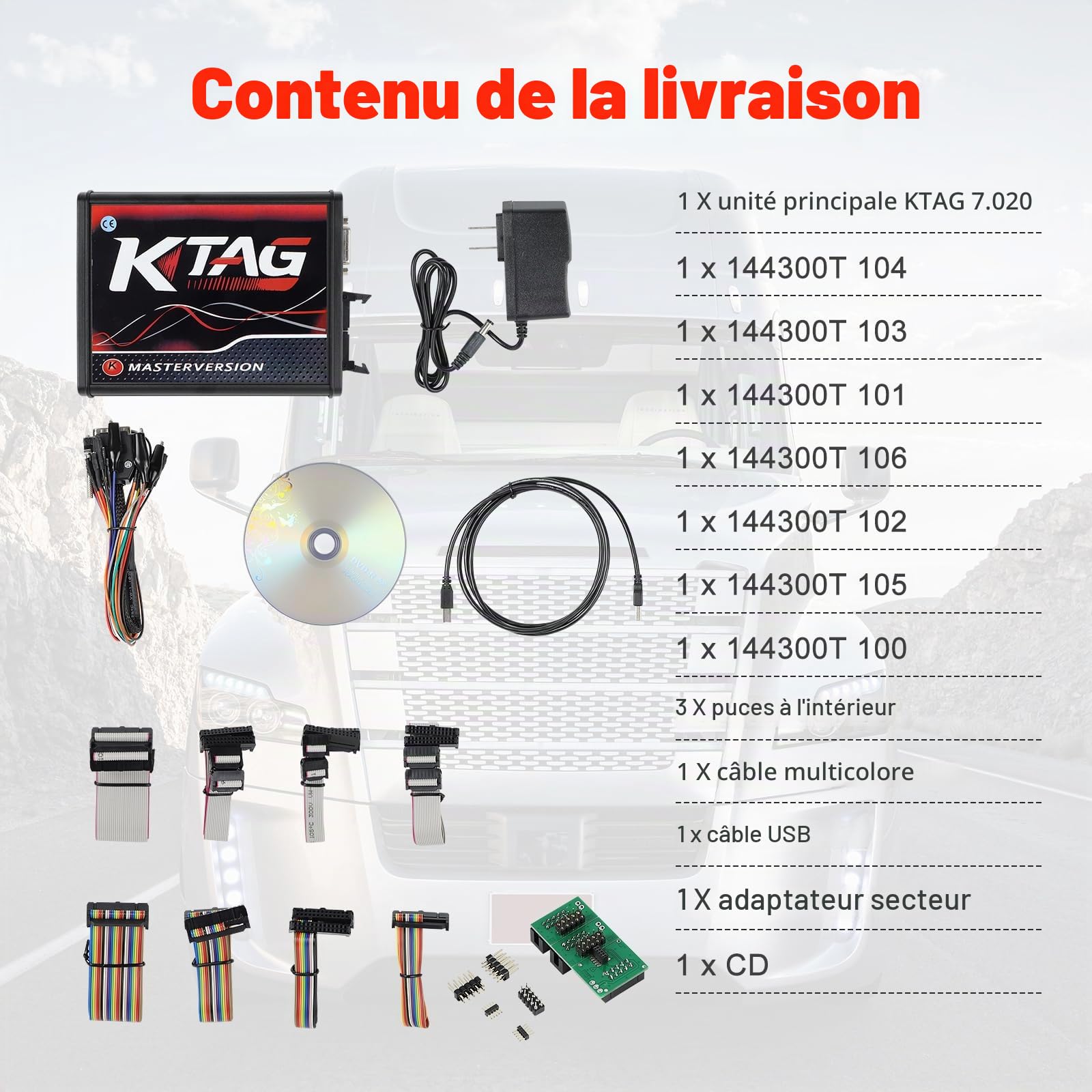 KTAG V7.020 Professional ECU Diagnostic Set European Firmware V7.020 Software V2.25