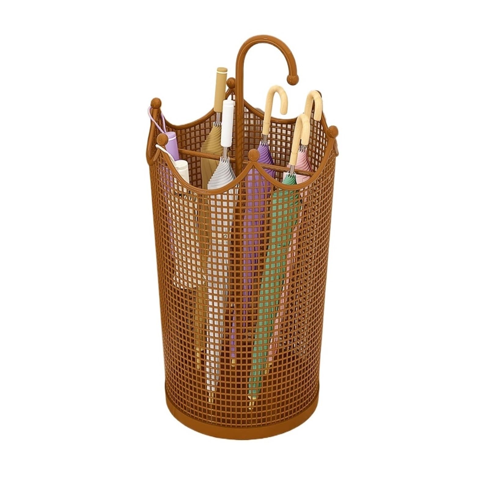 SONGYL-20249 Umbrella Stand Lace-patterned Umbrella Stand, Hotel Lobby, With Drainage Feature Entryway(Gold)