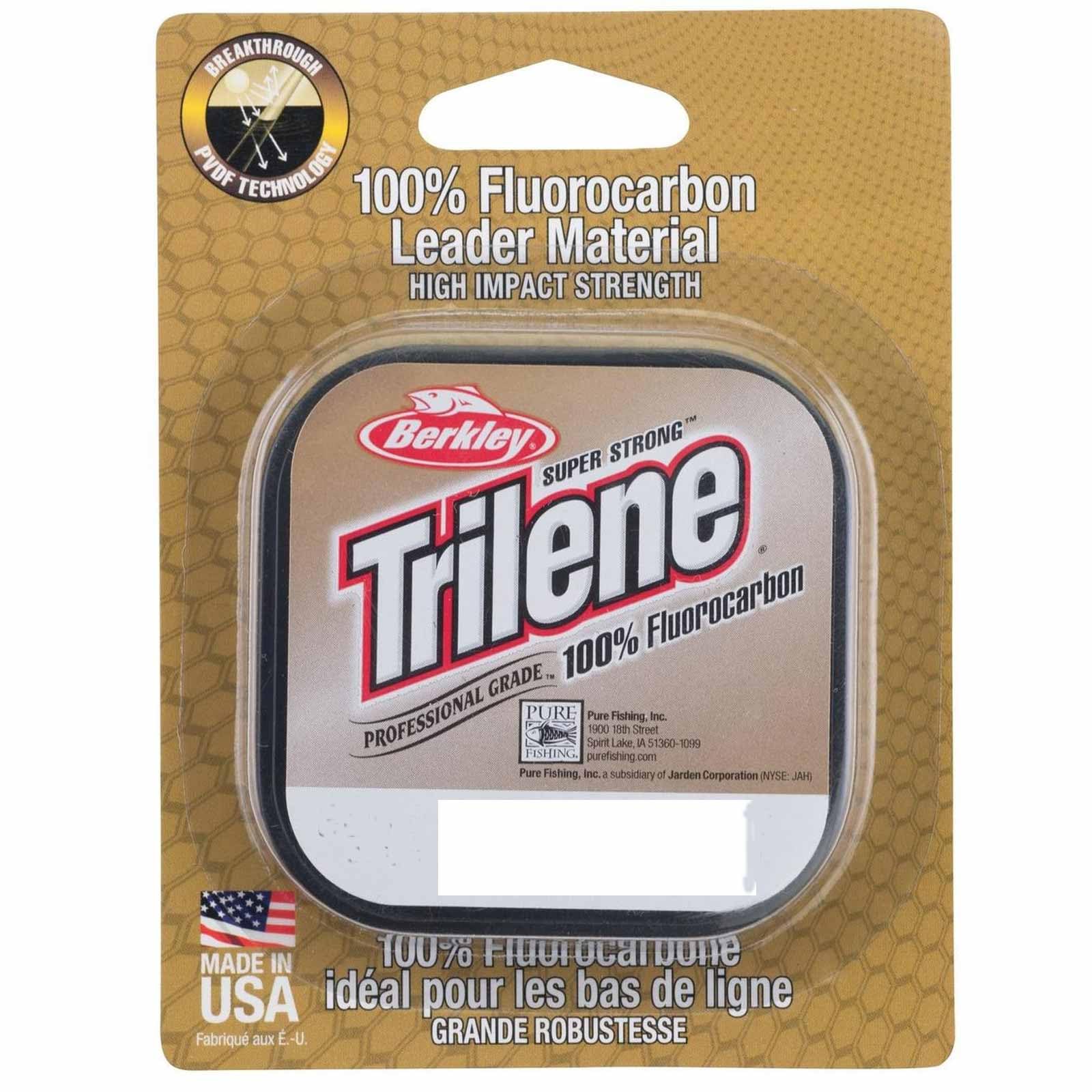 Berkley Trilene - Lenza da pesca in Fluorocarbon al 100%; Diametro: 0,30 mm, Resistenza: 7,0 kg, Lunghezza: 150 m