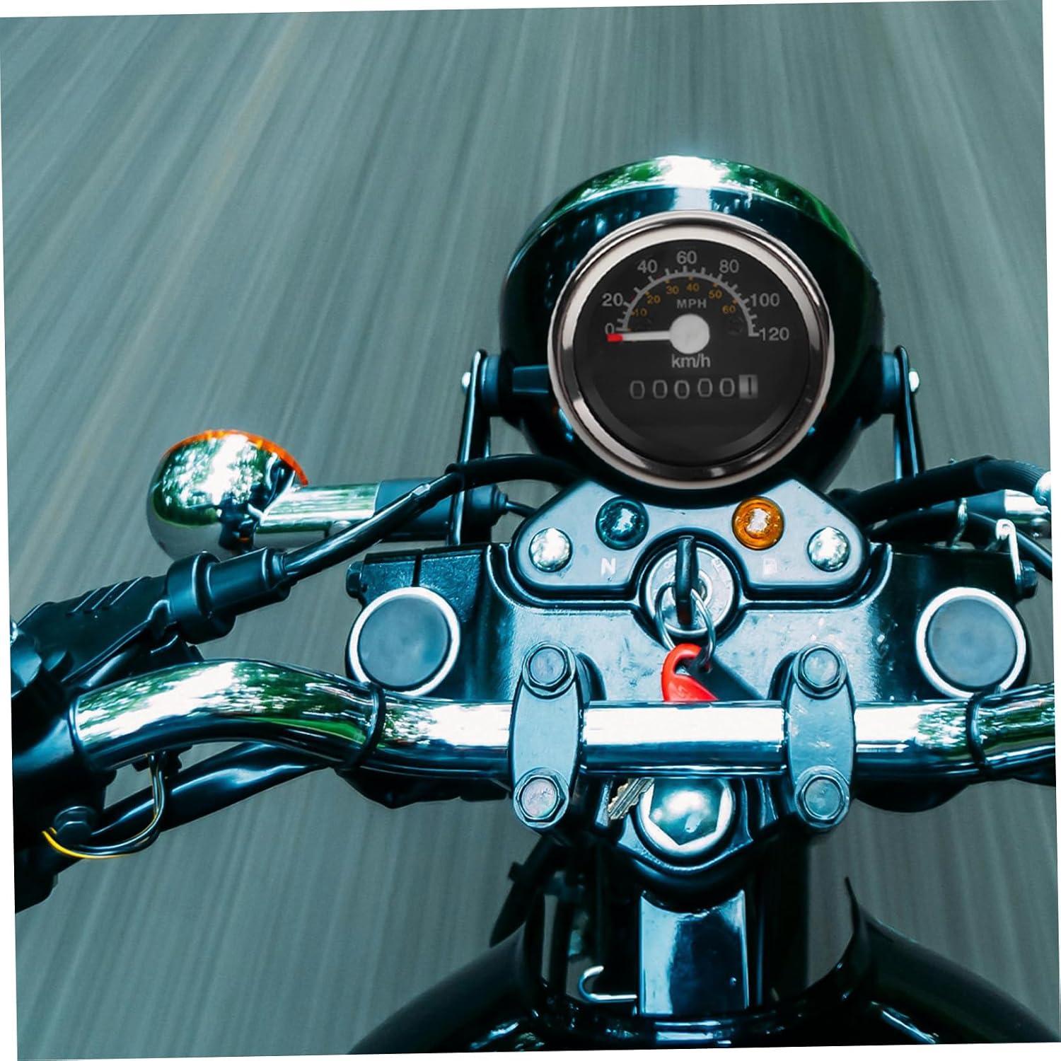 Motorcycle Speedometer Tachometer Mechanical Odometer for Motorcycles Easy Installation High Precision Measurement Dual Scale Kilometers Miles Durable Design