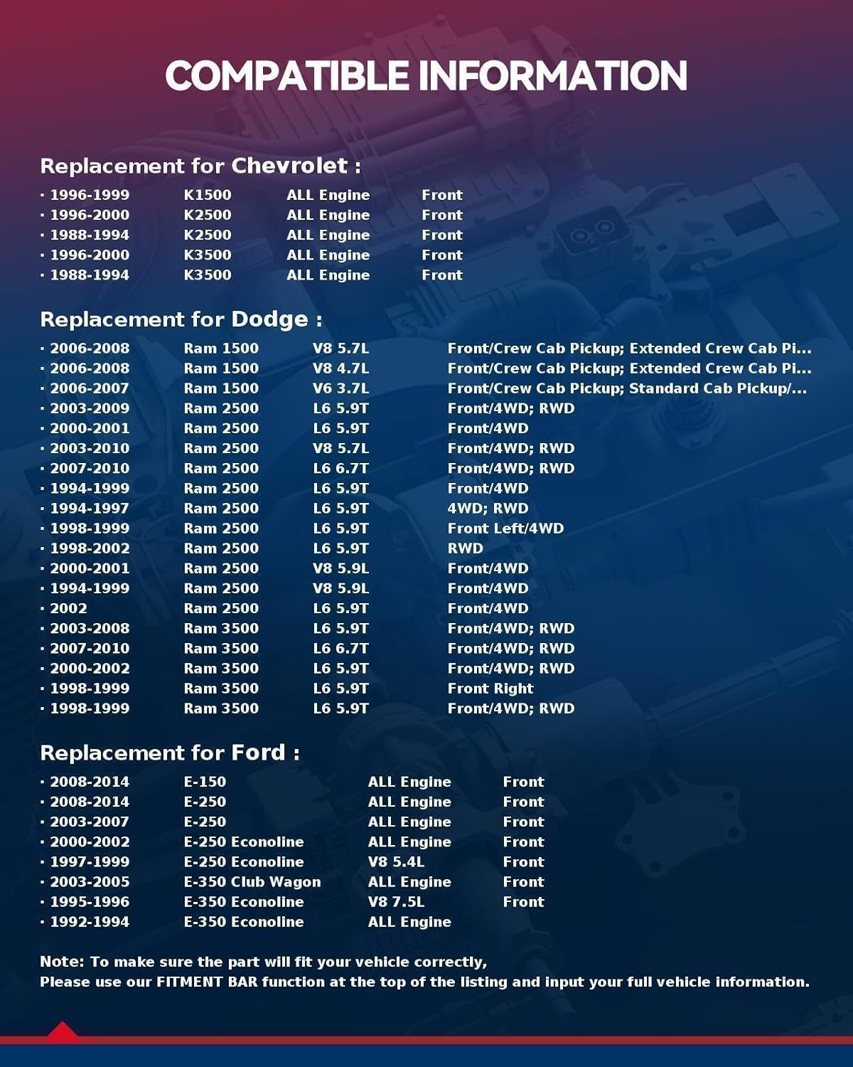 KAX 8x6.5 Wheel Spacers 2 inch for K1500, Ram 2500, 8 Lug Spacers with 126.15mm Hub Bore 9/16" x18 Studs for E-350 Super Duty, Ram 1500, E-250, Ram 3500, 2Pcs 8x165.1mm Aluminum Tire Spacer