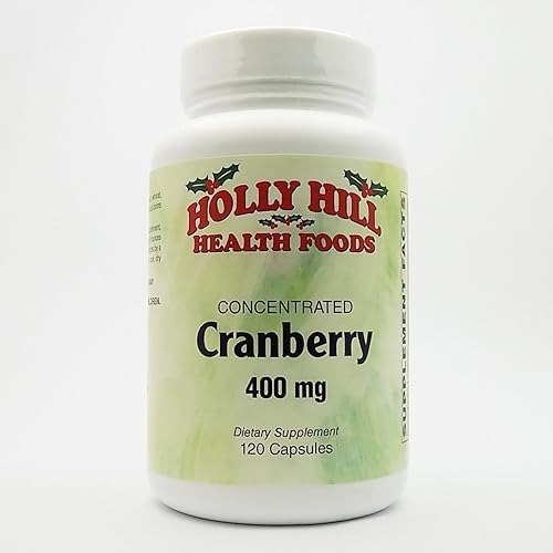 Holly Hill Health Foods, Cran-Max Arándano Concentrado 400 MG, 120 Cápsulas