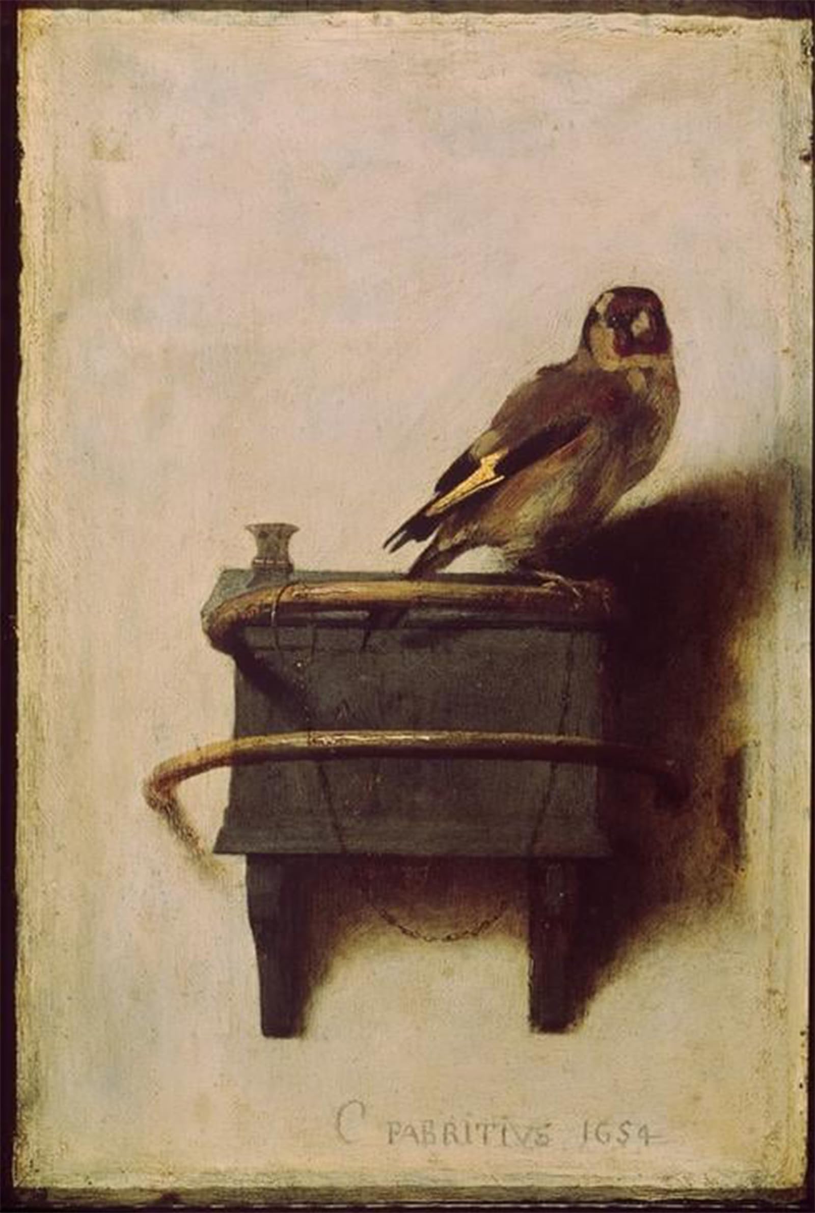 SERENDIPITP Vintage Wall Art Canvas Nordic Poster Canvas Print Picture the Goldfinch by Carel Fabritius Wall Art Poster for Home Decor 60x90cm