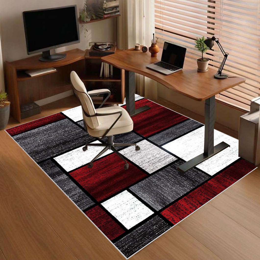Heavy Duty Office Gaming Chair Mat for Carpet, Floor Protector for Rolling Chair, Non-slip Carpet Chair Mats, Desk Chair Mat, Computer Gaming Chair Mat for Hardwood Floors Tile Laminat 120 x 160 cm