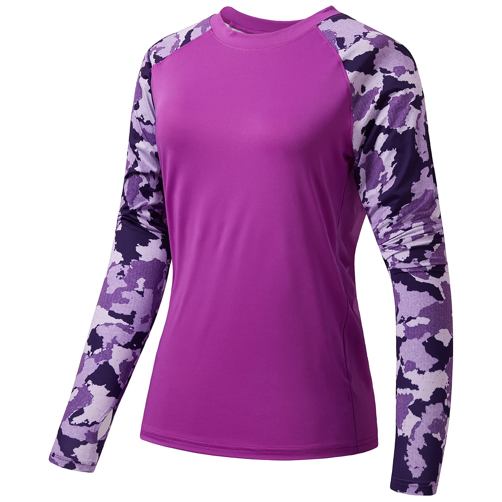 Bassdash - Camiseta de Manga Larga para Mujer con protección Solar UPF 50+ UV para Pesca, Senderismo, Rendimiento