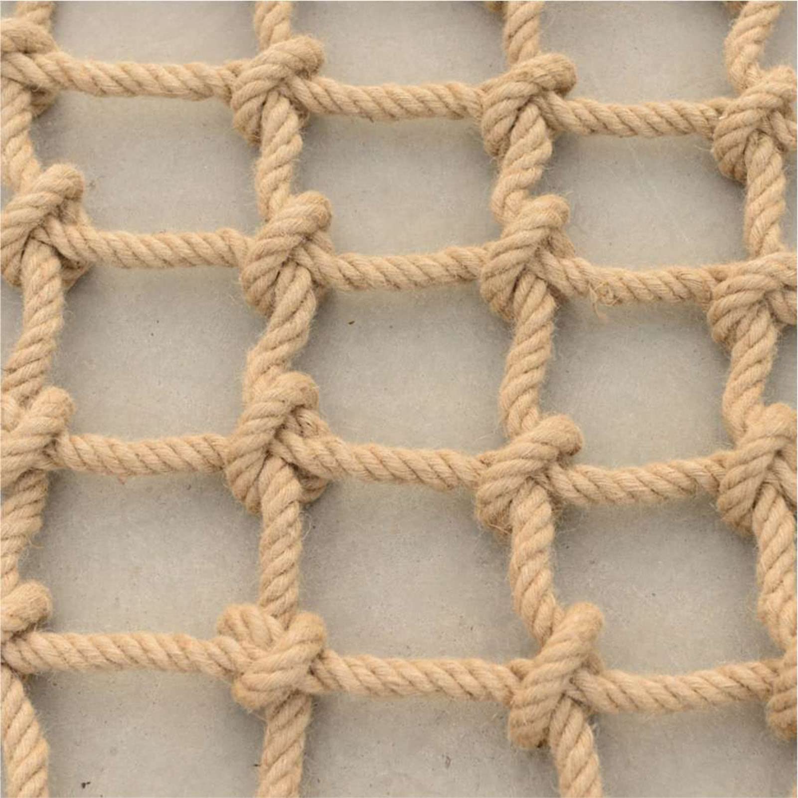SHOWERRING Child Safety Net Garden Hemp Rope Net Heavy Duty 6mm Thick Anti Falling Protection Safety Net Treehouse Climbing Netting for Decoration Ceiling Hanging Bridge Playground Hammock Stair Fenci