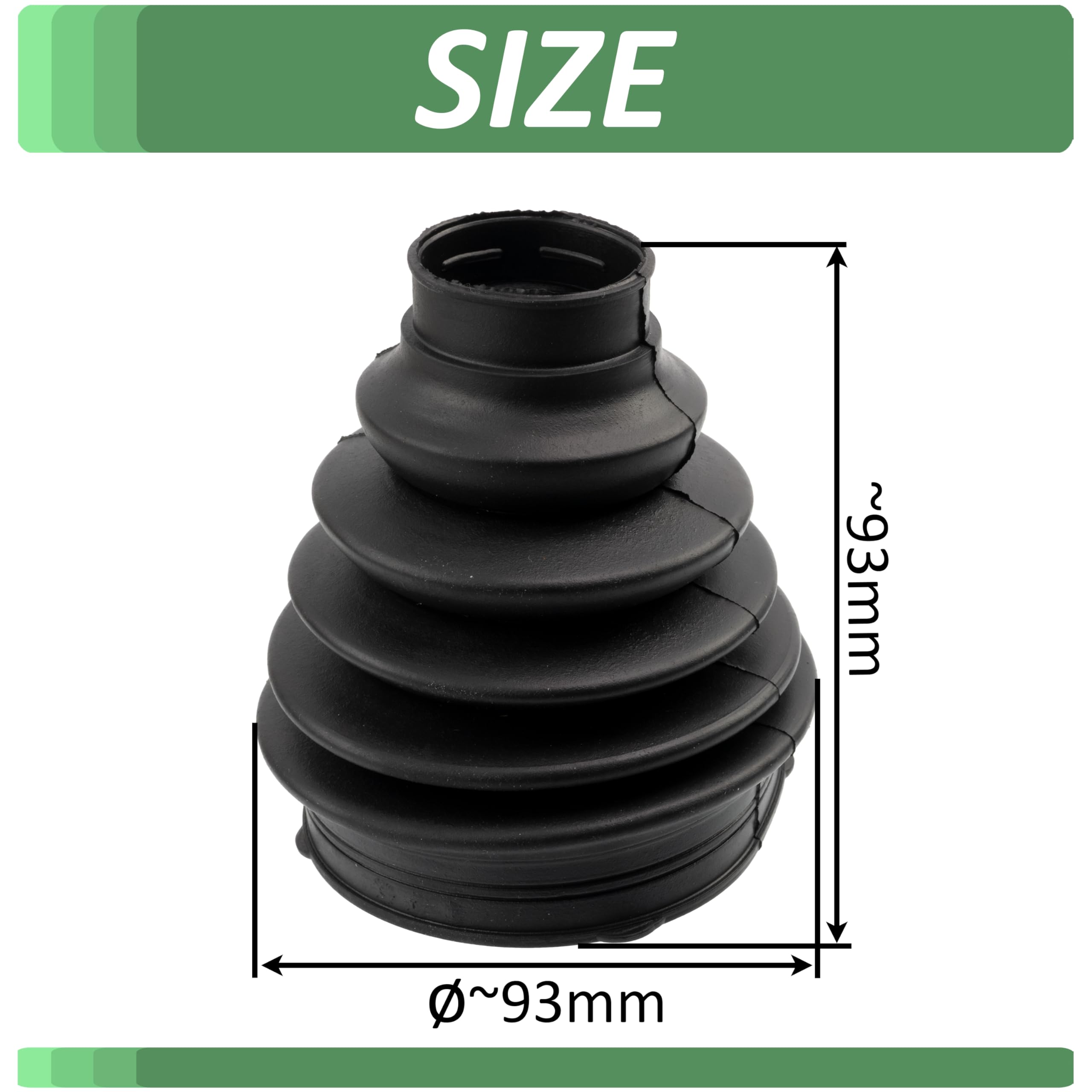 AERZETIX - C76820 - Joint-soufflet, arbre de commande - essieu avant côté roue - compatible avec numéros OE 3293.31, 3293.31 SK, 03293.31