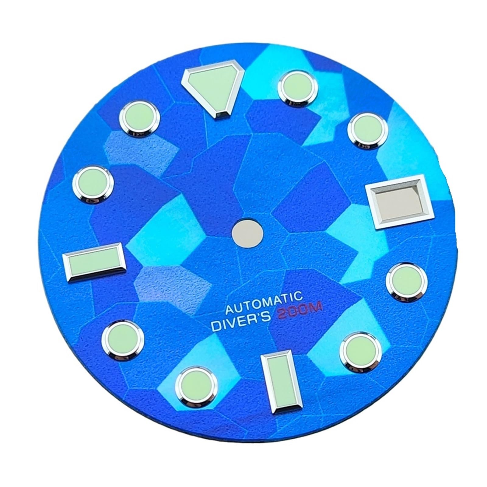 1 szt. Tarcza 28,5 mm Wzór fragmentu masy perłowej Nadaje się do akcesoriów zegarków z mechanizmem NH35/NH36(Blue 1)
