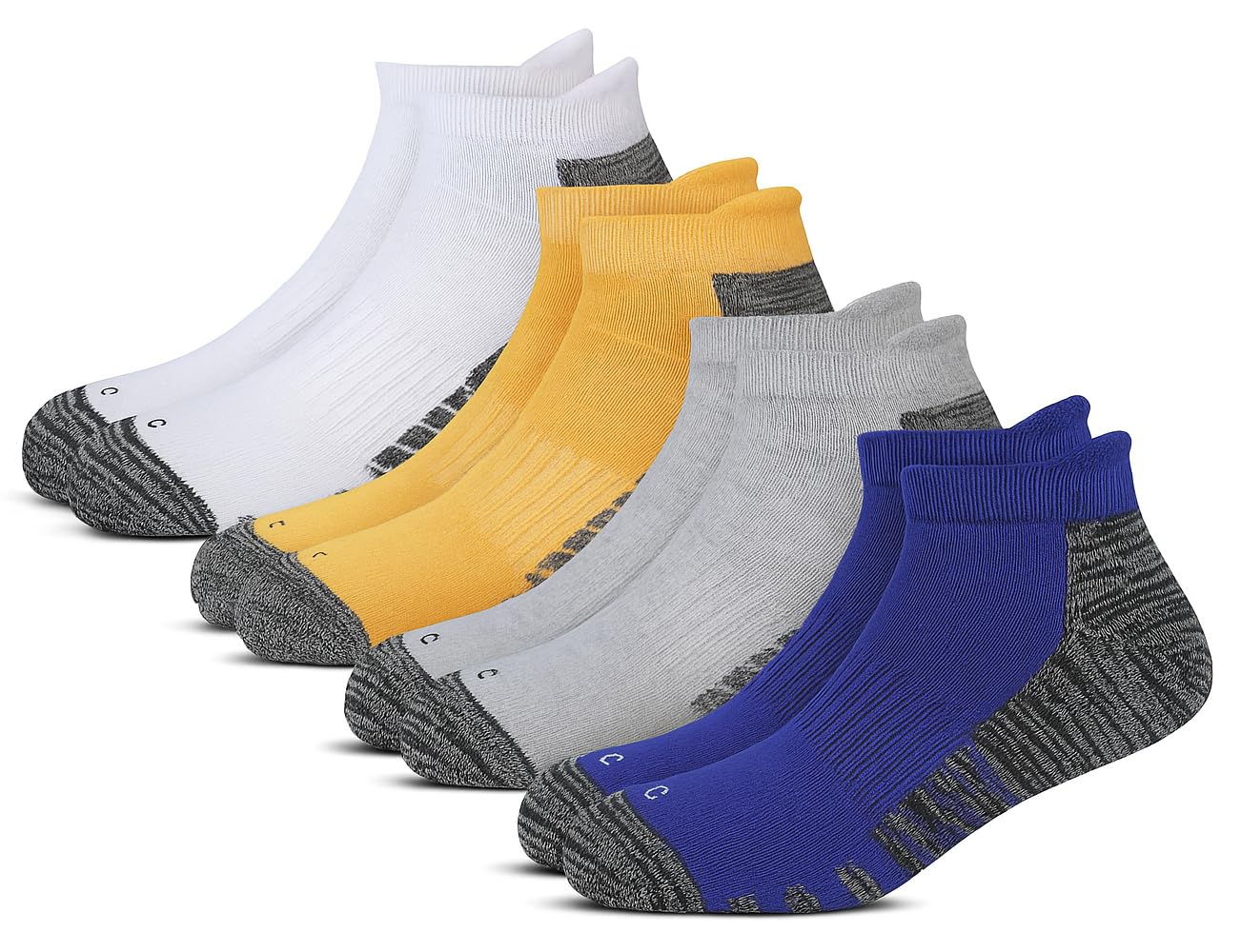 RC. ROYAL CLASS Ankle Cotton Cushioned Socks for Men & Women, Hi-Performance, Breathable, Anti-Odour, Moisture Wicking, Durable socks, Pack of 4 Pairs