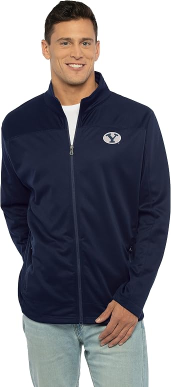 Vantage Apparel NCAA Mens Collegiate Full Zip Soft Shell Micro Fleece Jacket