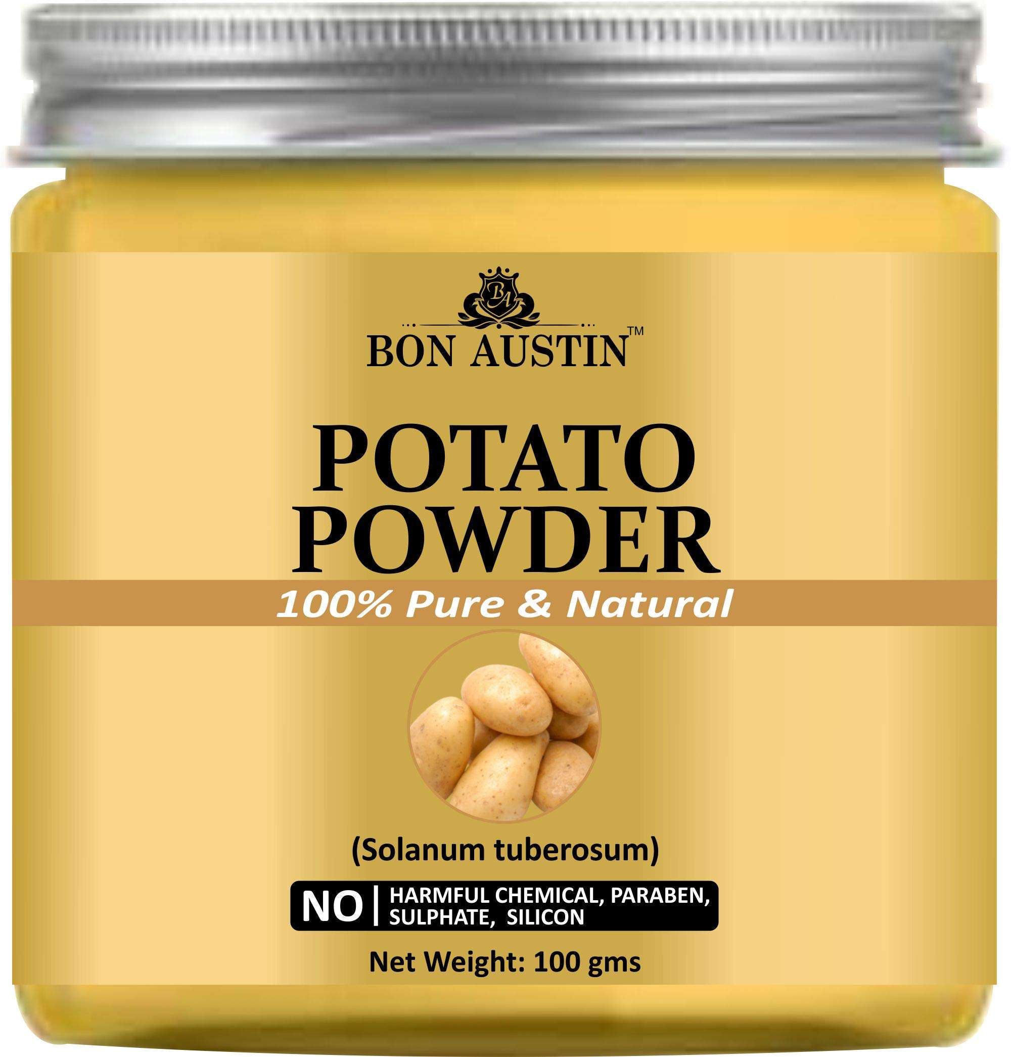Bon Austin 100% Pure & Natural Potato Face Powder for Skin Lightening & Whitening 100 Gms