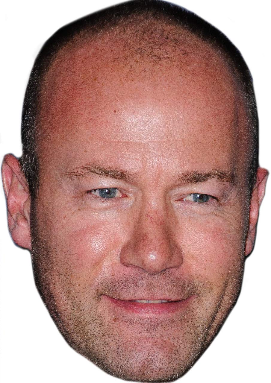 FoxyPrinting Alan Shearer Celebrity Cardboard Party Face Mask Fancy Dress