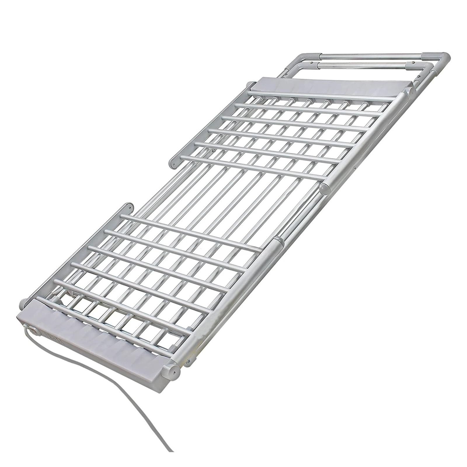 Stendibiancheria Elettrico Riscaldato Pieghevole Ed Efficiente Dal Punto Di Vista Energetico Bagnata, Bianco Utilizzo versatile multi-scenario