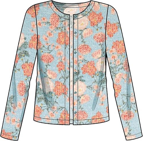 Miniatura 6 de Simplicity Camiseta sin mangas, cárdigan con botones frontales y pantalones sin cierre, patrón de costura código 9272, tallas XS-XL, color blanco