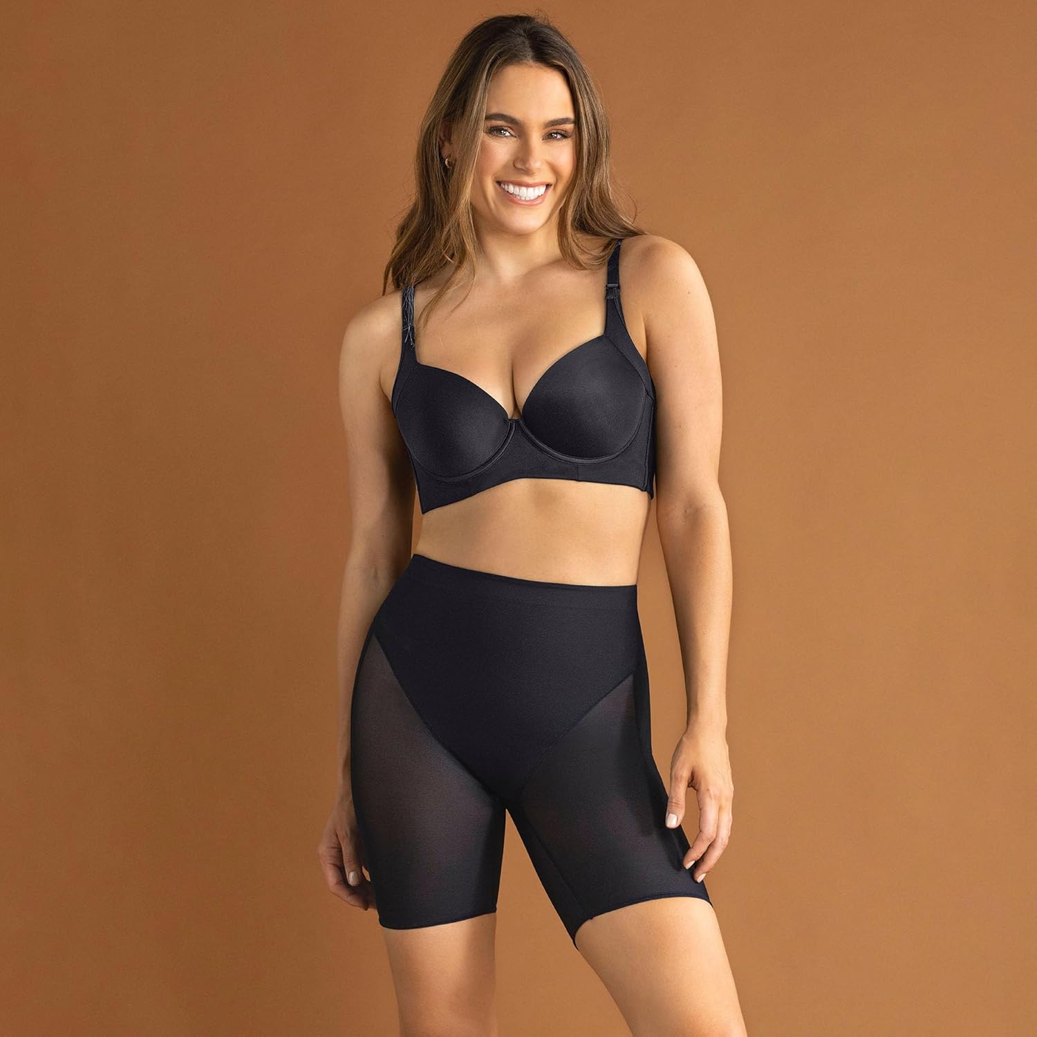 Leonisa PowerUp Shapewear Shorts for Women, Firm Compression Butt Lifter Shaper Shorts, High Waist Tummy Control - Image 7