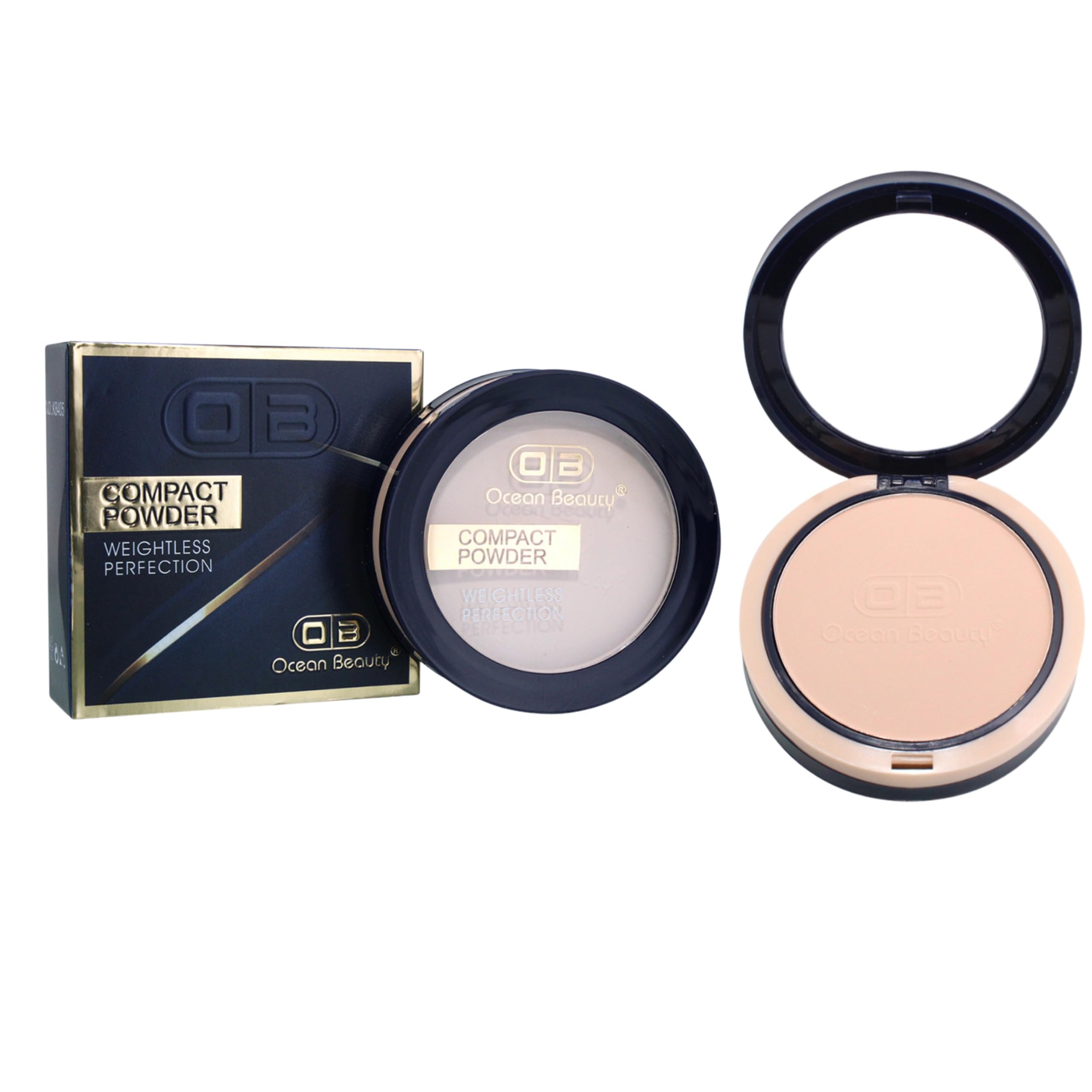 Ocean Beauty Compact Powder for Women Upto 12 Hrs of Oil Control with SPF 30 PA++ and UV filters & ideal for normal to oily skin With Light And Thin Texture,Weightless Perfection ,Pressed Powder For All Skin Types (Beige, 10)