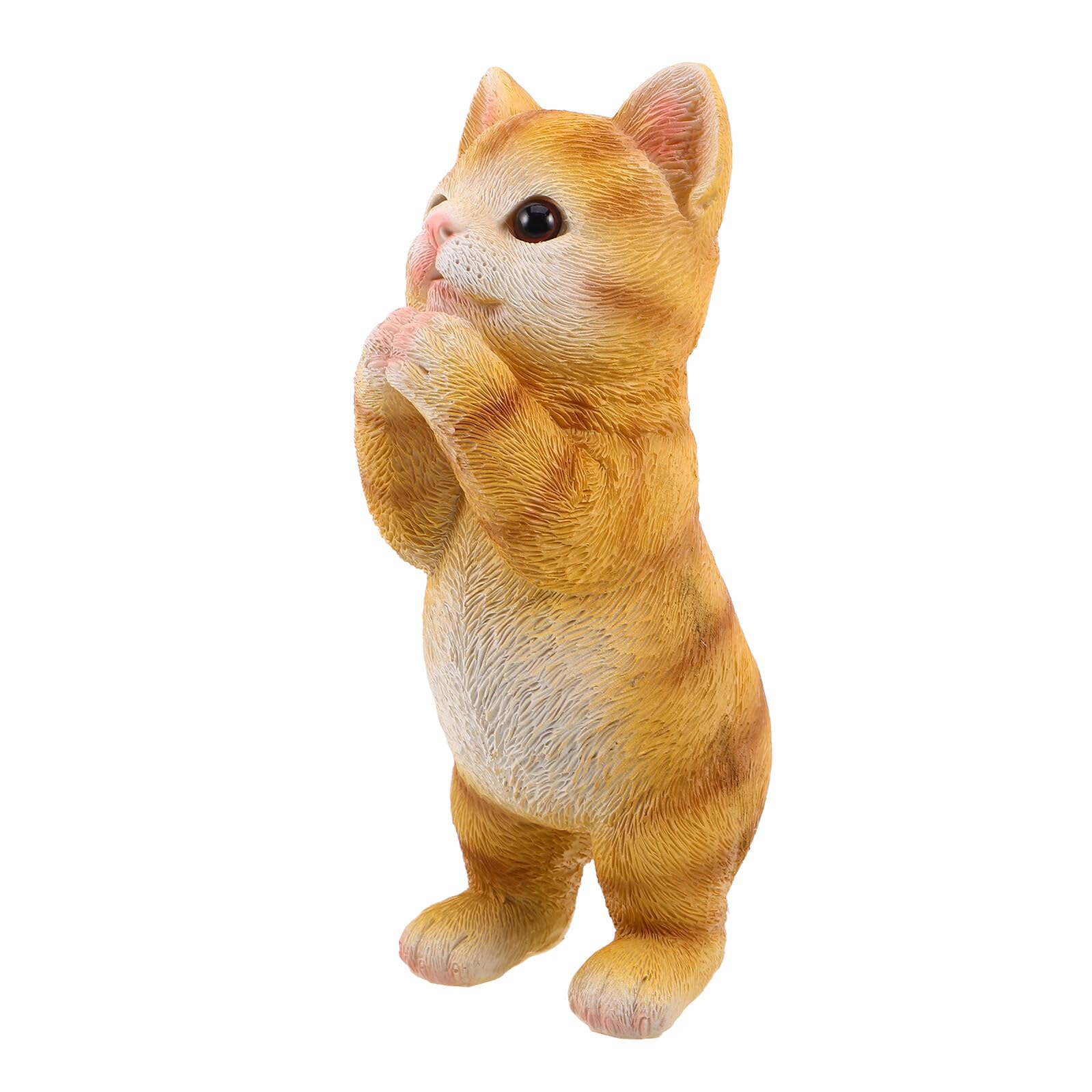 Sculpture de chaton en résine haut de gamme résistante aux intempéries