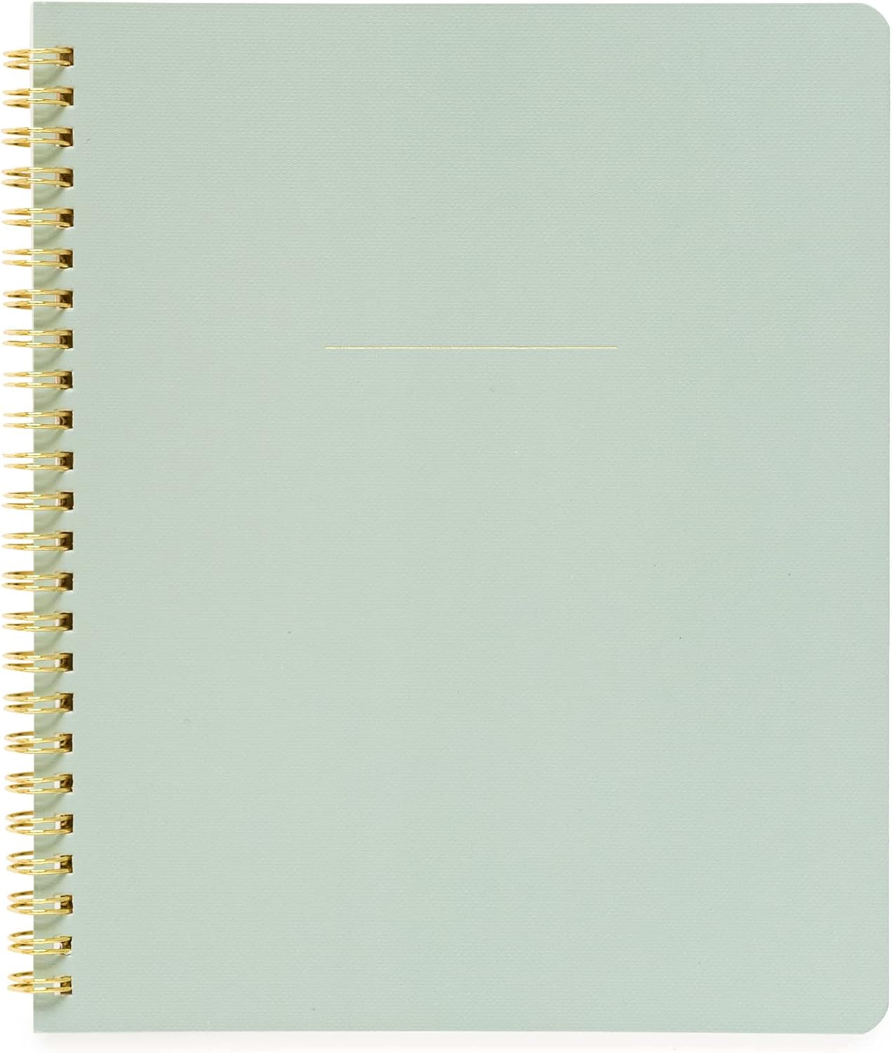 Sugar Paper Large Spiral Notebook, Grey Stripe Notebook, Spiral Bound, 80 Lined Pages, Foil Details, Note Taking, List Making, Journaling & More, 8.5" x 11"