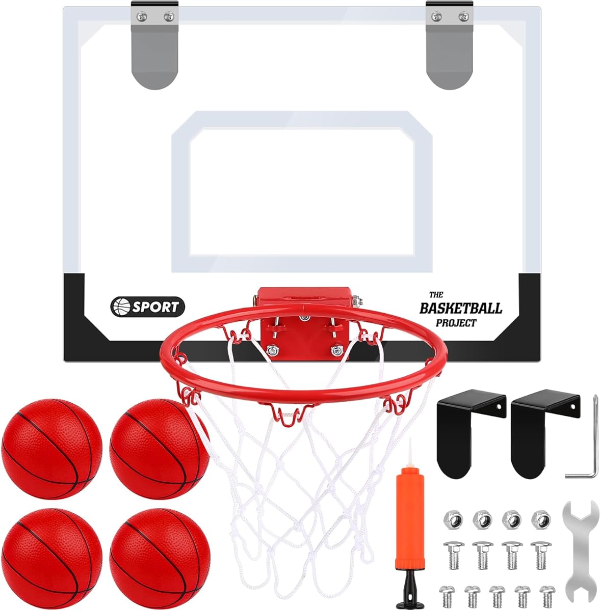 Dreamon Mini Basketballkorb Kinder, Basketball Set Indoor für Zimmer mit Ball