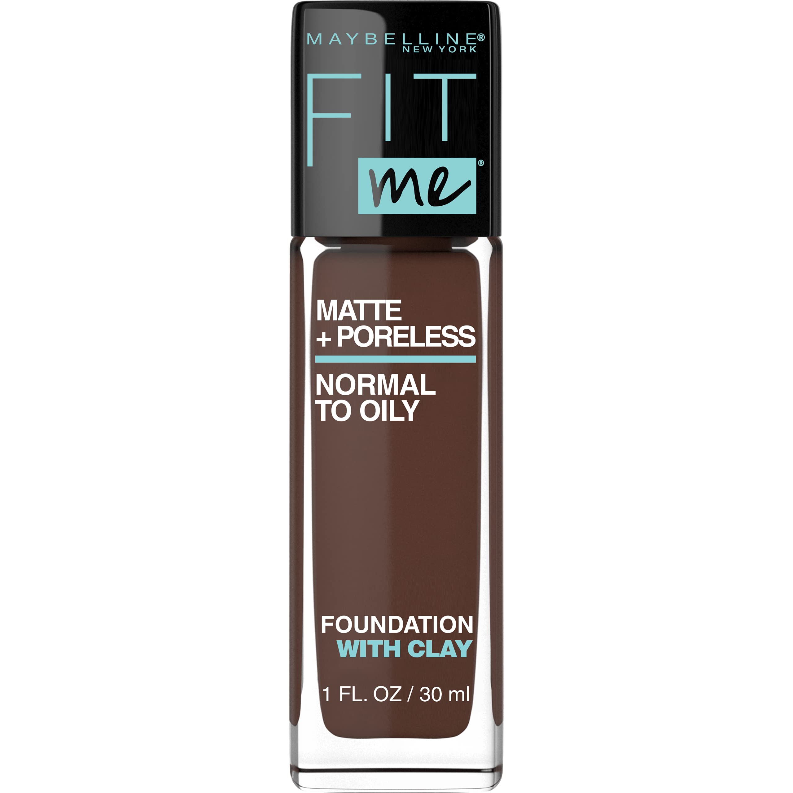 Maybelline Fit Me Matte + Poreless Liquid Oil-Free Foundation Makeup, Espresso, 1 fl; oz