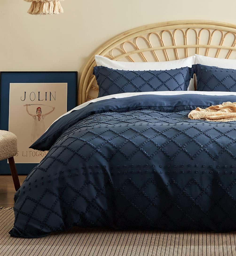 Bedsure Duvet Cover King Size King Duvet Cover Set, Boho King Bedding Set for All Seasons, 3