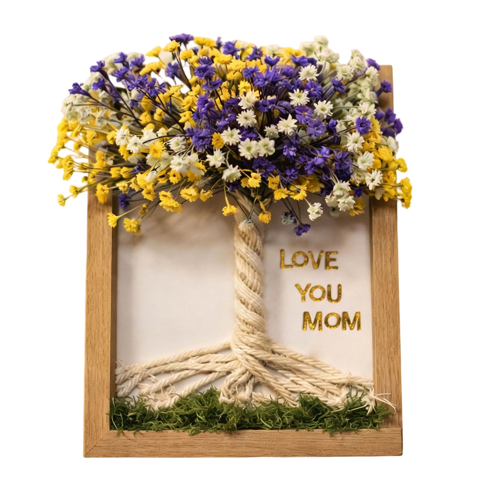 Creative Flower Frame for Mom Birthday Christmas Party Activity Small Home Decoration Family Photo Wooden Photo