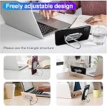 Foldable Cell Phone Stand for Desk, Adjustable Cellphone Ring Holder Finger Kickstand for Office Desktop & Magnetic Car Mount, Rotatable Multi-Angle Hand Grip for iPhone and All Smartphones Back Case