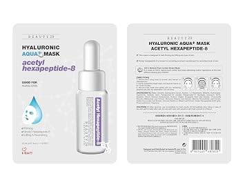 Hyaluronic Aqua Plus Essence Full Face Facial Sheet Mask Acetyl Hexapeptide-8