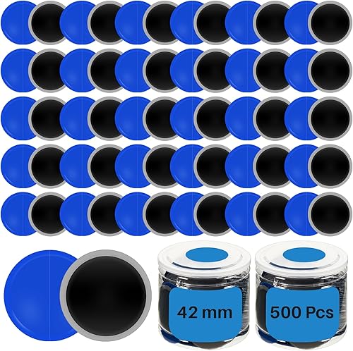 Miniatura 8 de Tallew 160 piezas Kit de parches de neumático resistente parche radial redondo reparación rápida neumático frío kit de reparación de pinchazos para