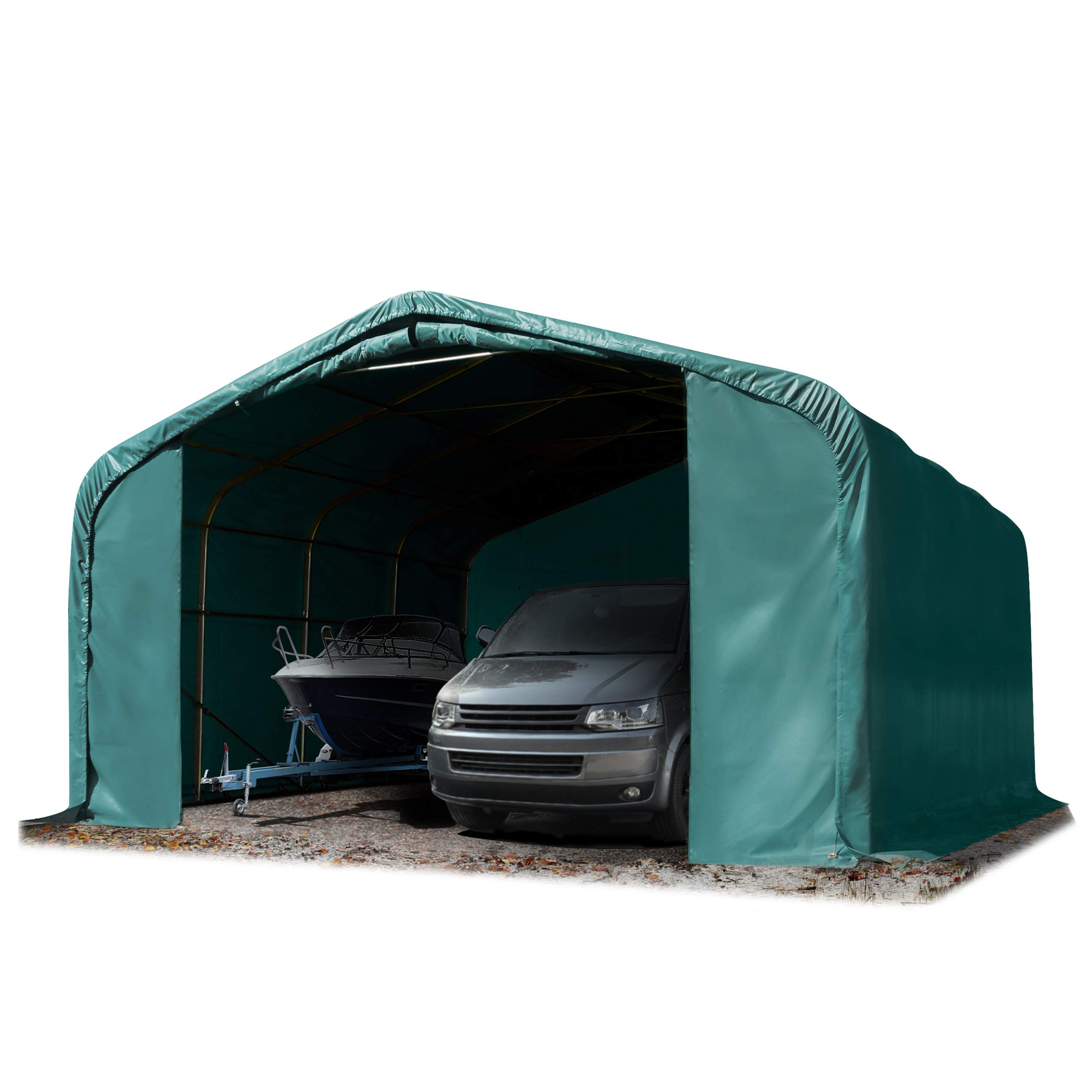 zelt traktor TOOLPORT Wikinger Zeltgarage 6x6 m Lagerzelt Carport Torgröße 4,1x2,9 m für Boote, Wohnmobile, Traktoren Made in Japan Couleur:ROSE TAILLE S How To: Race Fixed
