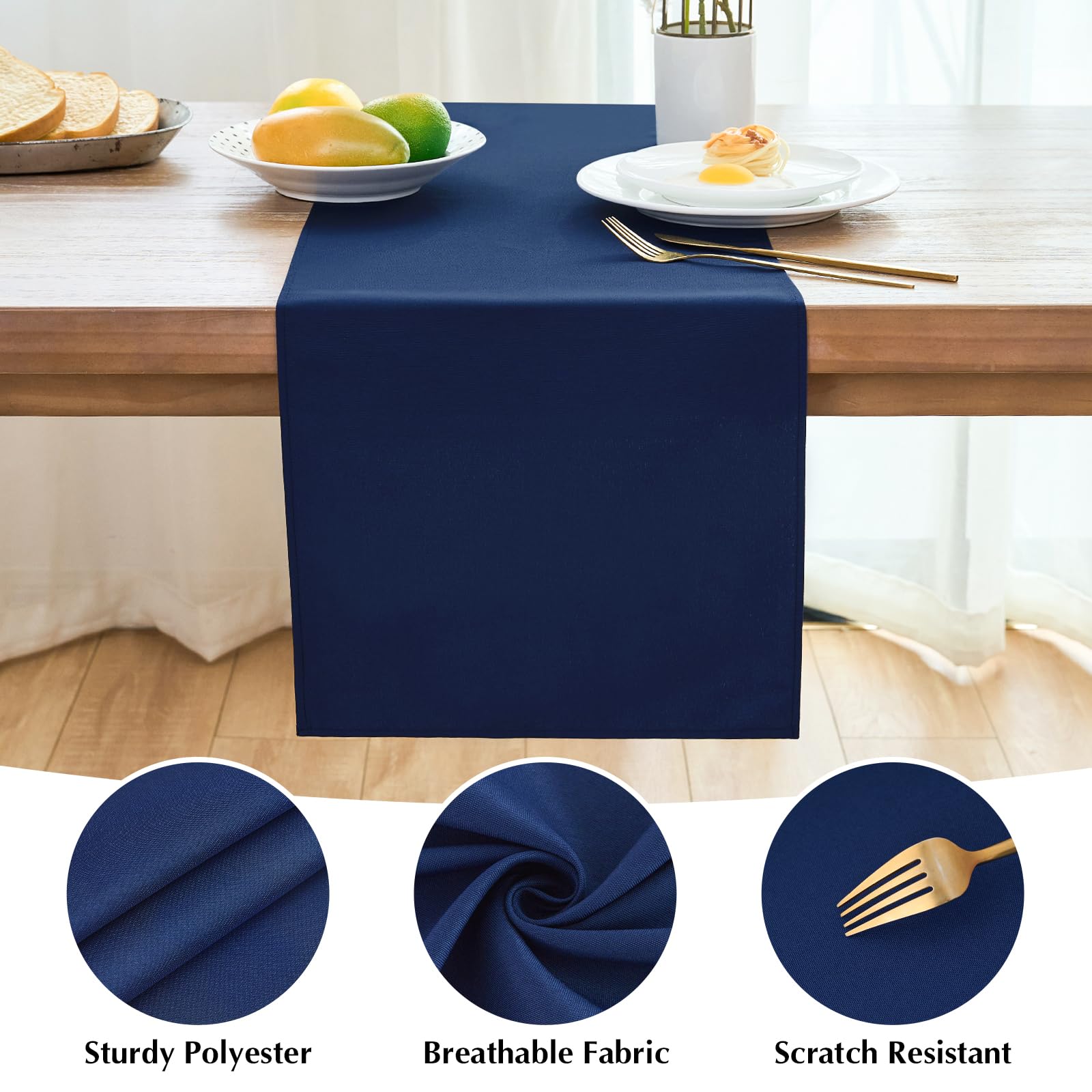 Amazon.com: 2 Pack Navy Blue Table Runner 12 x 72 Inch Solid Color Farmhouse Runners Coffee Table Dresser for Daily Party Home Decoration: Home & Kitchen Amazon.com: 2 Pack Navy Blue Table Runner 12 x 72 Inch Solid Color Farmhouse Runners Coffee Table Dresser for Daily Party Home Decoration: Home & Kitchen