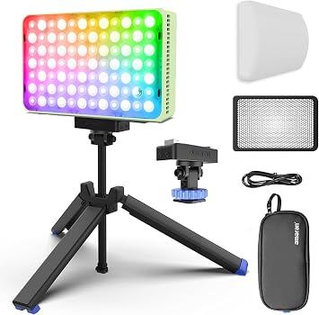 Amaran Ace 25c Kit RGB Video Light,25W On Camera Pocket Video Light CCT 2300k-10000k, 5,908 lux @ 0.5m Illumination,with Rechargeable Battery and PD Charging (Green)