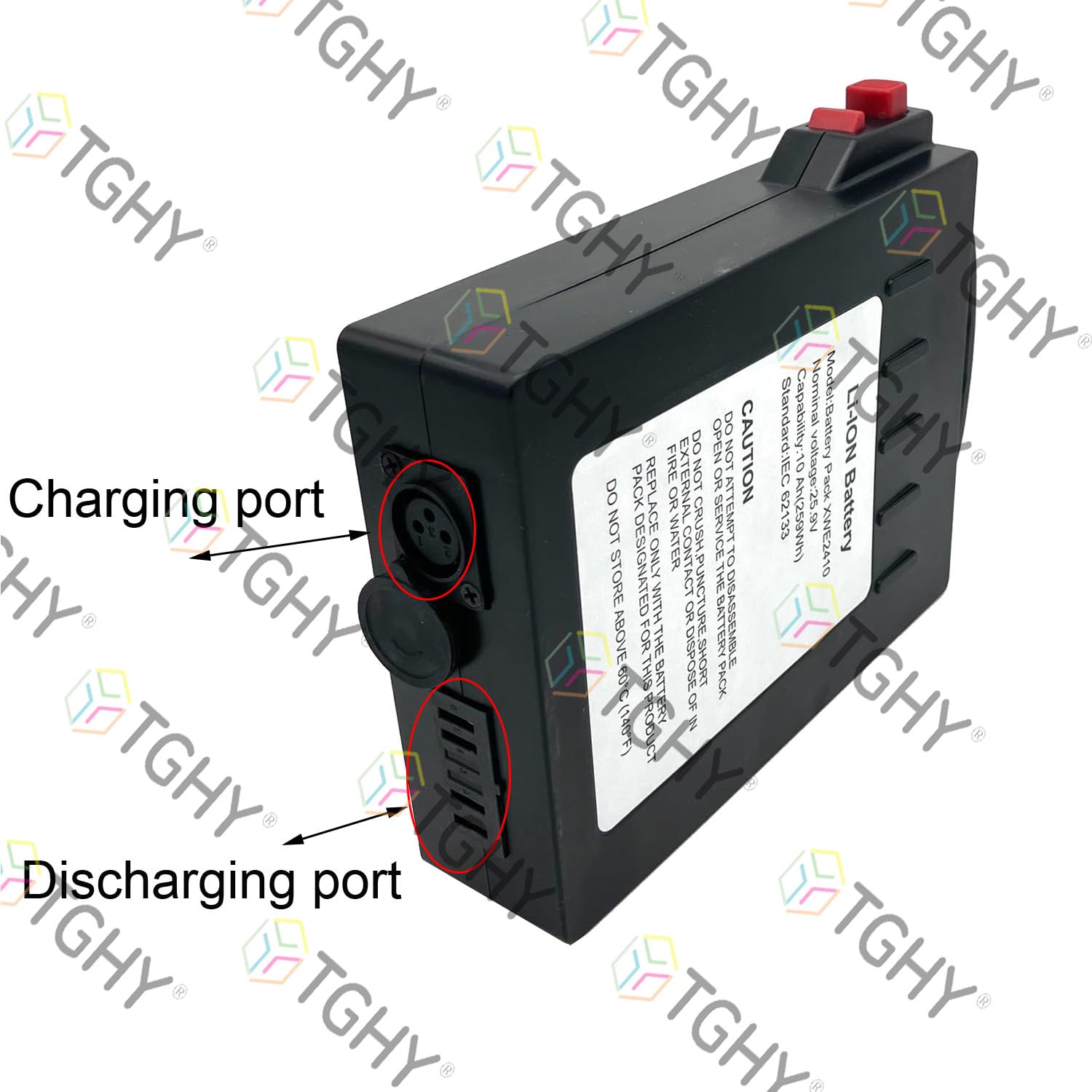 TGHY Batería extraíble de 24 V 10 Ah para Silla de Ruedas eléctrica, batería de Repuesto de 25,2 V 10 Ah para sillas de Ruedas motorizadas con Motores de 240 W o Menos.