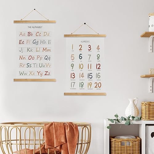 Miniatura 304 de XIAOAIKA Póster de botánica vintage con marco de madera, tabla de plantas venenosas antiguas, arte educativo botánico con especies peligrosas, 1