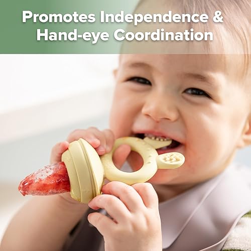 Miniatura 47 de Haakaa Comedero de alimentos para frutas y mini congelador, moldes para paletas de leche materna para alivio de enfriamiento del bebé, alimentador